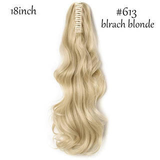 Buy bleach-blonde Claw Clip on Ponytail Hair Extension