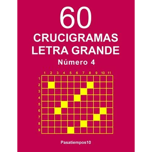 60 Crucigramas Letra Grande Número 4 - Paperback