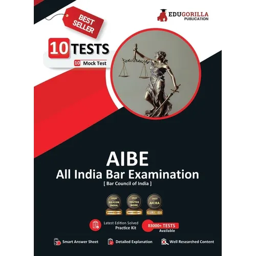 AIBE Book 2023: All India Bar Examination Conducted by Bar Council of India - 10 Full Length Mock Tests (1000 Solved Questions) with Free Access to On - Paperback