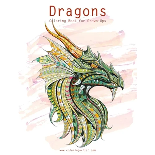 Dragons Coloring Book for Grown-Ups 1 & 2 - Paperback