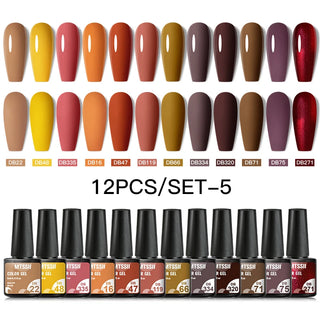 Buy zh20028 10/12pcs Spring Macaron Nail Gel Polish Set