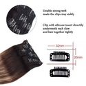 Toysww Clip in Human Hair Extensions Straight Machine Remy Russian Hair 6PC 100G 120G Natural Hair