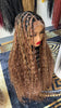 Bobo braids mix color Triangle paths