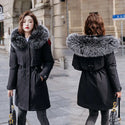 Fashion Winter Jacket Women Warm Coat Long Female Jacket Plus Size 5XL Ladies Parka Winter Coat Women Fur Collar Hooded Outwear