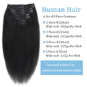 100% Real Human  Clip Ins Seamless