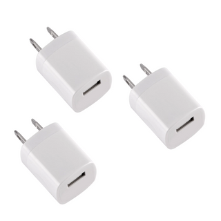 3PC USB Wall Charger Cube Single Port USB Wall Plug