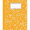 Marbled Composition Notebook: Orange Marble Wide Ruled Paper Subject Book - Paperback