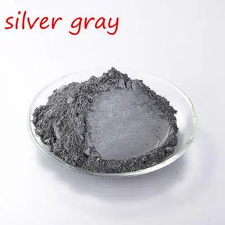 Buy silver-gray 500g/Bag Multicolour Pearl Mica Powder Pigment Light Purple Pearlescent Pigment for Cosmetic Making.