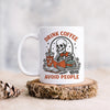 Skeleton Coffee Mug - Dark Humor Mug | Funny Coffee Cup for Introvert Gift