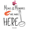 Meals & Memories are made here: personalized recipe box, recipe keeper make your own cookbook, 106-Pages 8.5" x 11" Collect the Recipes You Love in Yo - Paperback