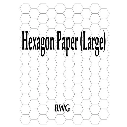 Hexagon Paper (Large): 100 Pages 8.5" X 11" - Paperback