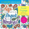 Zendoodle Colorscapes: Sweet Sayings: Kind Wishes to Color and Display - Paperback