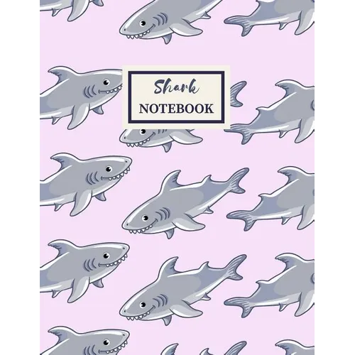 SHARK Notebook: Composition Book: Wide Ruled - Paperback