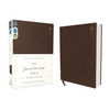 Niv, Journal the Word Bible, Double-Column, Leathersoft, Brown, Red Letter Edition, Comfort Print: Reflect, Take Notes, or Create Art Next to Your Fav - Imitation Leather