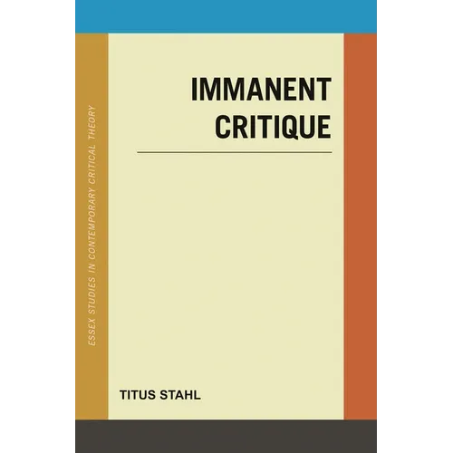 Immanent Critique - Paperback