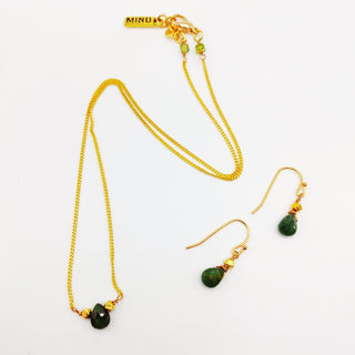 Buy green-gold Tourmaline Gumdrop Solitaire Gift Set