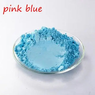 Buy pink-blue 500g/Bag Multicolour Pearl Mica Powder Pigment Light Purple Pearlescent Pigment for Cosmetic Making.