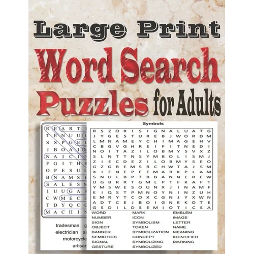 Large Print Word Search Puzzles for Adults: Word search book with a massive 100 themed puzzles to enjoy - Paperback