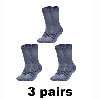 Buy navy-blue-3pairs Thick Thermal Socks