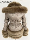 ZADORIN Fashion Faux Fur Coat