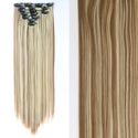 22Inch Long Straight Wavy Hair Extension 7Pcs/Set 16 Clips