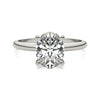 2 CTW Oval Lab Grown Diamond Solitaire Engagement Ring 14K White Gold (G-Vs)