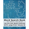 Word Search Book For Adults: Pro Series, 100 Zig Zag Maze Puzzles, 20 Pt. Large Print, Vol. 32 - Paperback