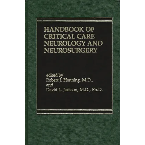Handbook of Acute Critical Care Neurology - Hardcover