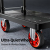 Heavy Duty Folding Platform Cart-350/660/820 lb-Flatbed Hand Truck with Strap