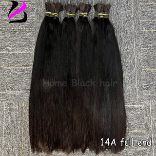 Buy 14a-full-end 100% Human Hair Bulk Extension Virgin Human Hair