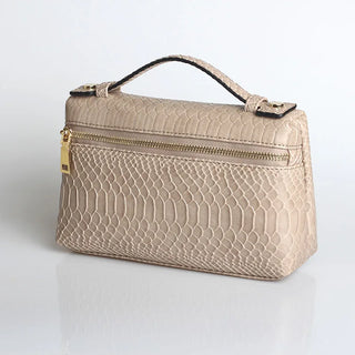 Buy snake-tea-rat-l Snake Pattern Clutch Make Up Bags