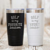 Golf Tumbler - Insulated Travel Mug 20 oz | Double Wall Stainless Steel Cup