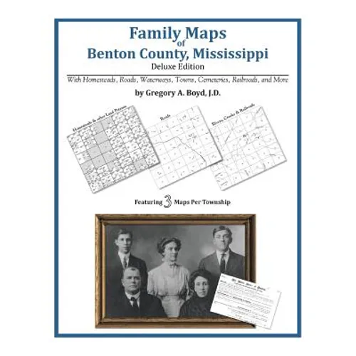 Family Maps of Benton County, Mississippi - Paperback