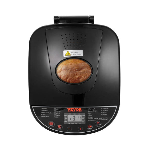 19-in-1 Bread Maker: Automatic Compact Dough Machine