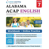 Alabama Comprehensive Assessment Program Test Prep: Grade 7 English Language Arts Literacy (ELA) Practice Workbook and Full-length Online Assessments - Paperback