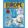 The Europe Coloring Book: 45 Maps with Capitals and National Symbols - Paperback