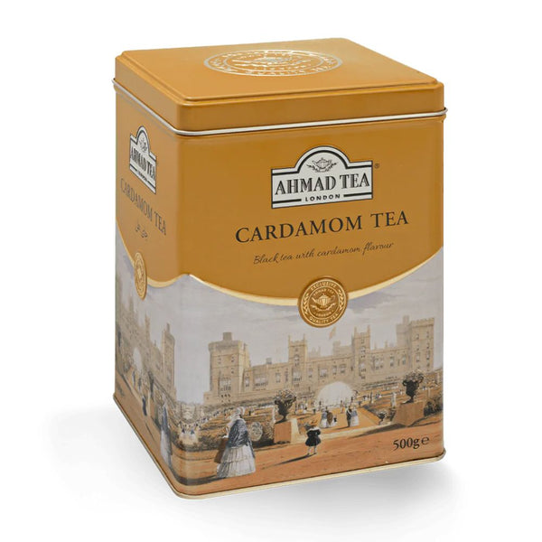 Ahmad Cardamom Loose Leaf Black Tea in Tin 17.6oz/500g