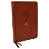 Kjv, Thinline Bible, Large Print, Leathersoft, Brown, Red Letter Edition, Comfort Print - Imitation Leather