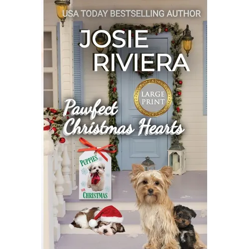 Pawfect Christmas Hearts Large Print: A Heartwarming Sweet, Clean, and Wholesome Holiday Romance Collection Featuring Books from the Puppies for Chris - Paperback