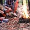 The Grizzly Grabber Fire Tongs are 26 - inch, heavy - duty, rust - resistant tools for camping and indoor/outdoor use.