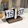 Retro flip digital clock, battery - powered mechanical clock for home & office decor