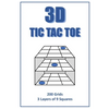 3D Tic Tac Toe Puzzle Book: A book full of 3 layer 3D tic tac toe frames for you to enjoy. Handy 6'x9' size means you can play at home or on the r - Paperback