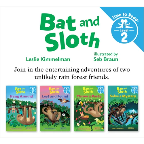 Bat and Sloth Set #1 (Bat and Sloth: Time to Read, Level 2) - Paperback