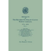 Abstracts of the Records of Onslow County, North Carolina, 1734-1850. in Two Volumes. Volume I - Paperback