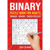 Binary Puzzle Books for Adults: Binario Binairo Takuzu Math Logic Puzzles Easy to Hard - Paperback