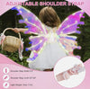 LED Moving Butterfly Angel Wings Electric Light Up Girls Costume Battery Operated