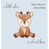 A little deer, is nearly here baby shower guest book (hardback) - Hardcover