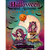 Halloween and Autumn Coloring Book by Molly Harrison: A Halloween coloring book featuring 25 pages of line art to color! Witches, Vampires, and More! - Paperback