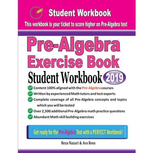 Pre-Algebra Exercise Book: Student Workbook - Paperback