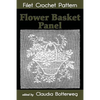 Flower Basket Panel Filet Crochet Pattern: Complete Instructions and Chart - Paperback